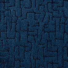 Круглый однотонный ковер-палас BEREZA 053 темно-синий