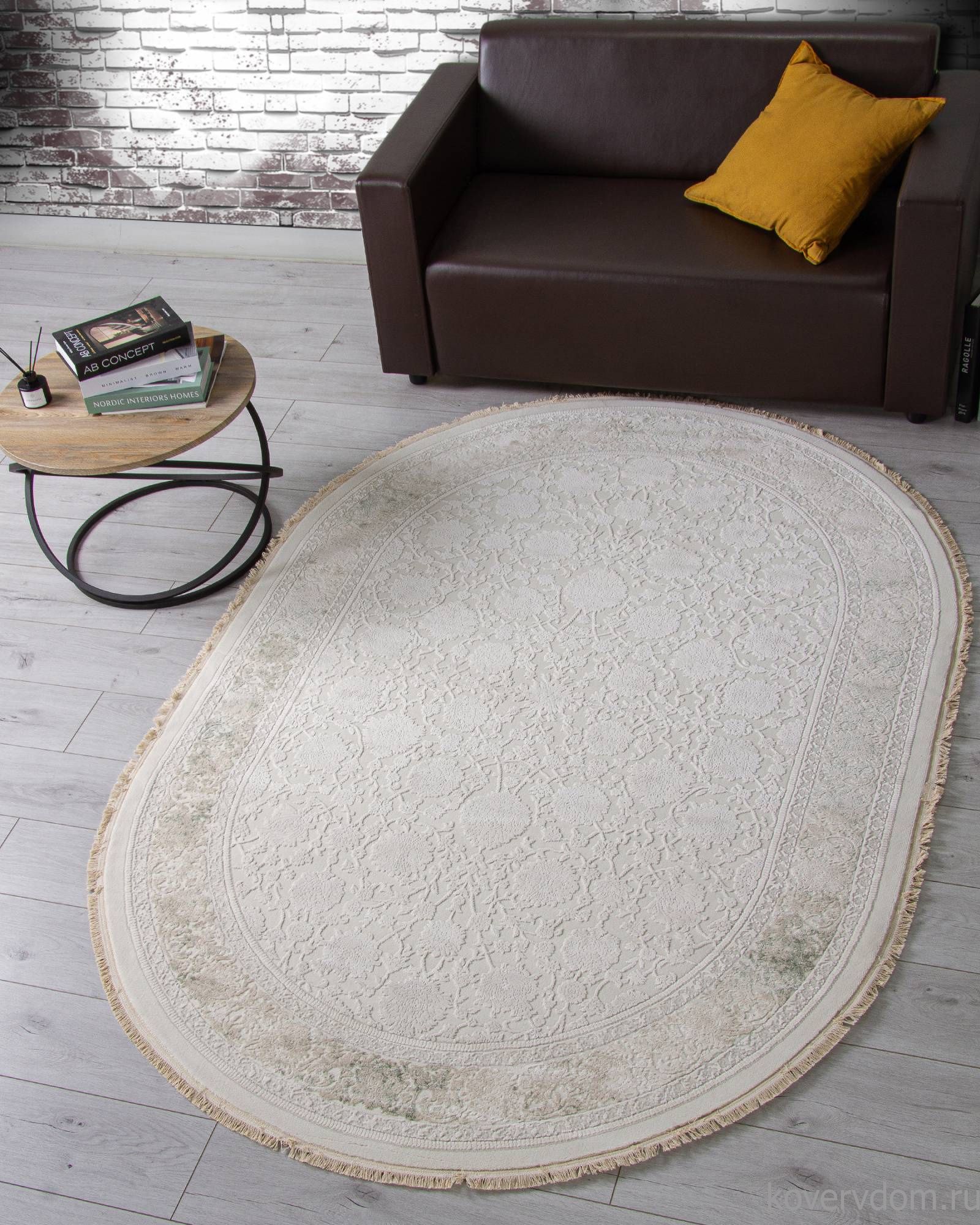 Ковер Jasmine 35897Y CREAM / CREAM Овал Ковер Jasmine 35897Y CREAM / CREAM Овал