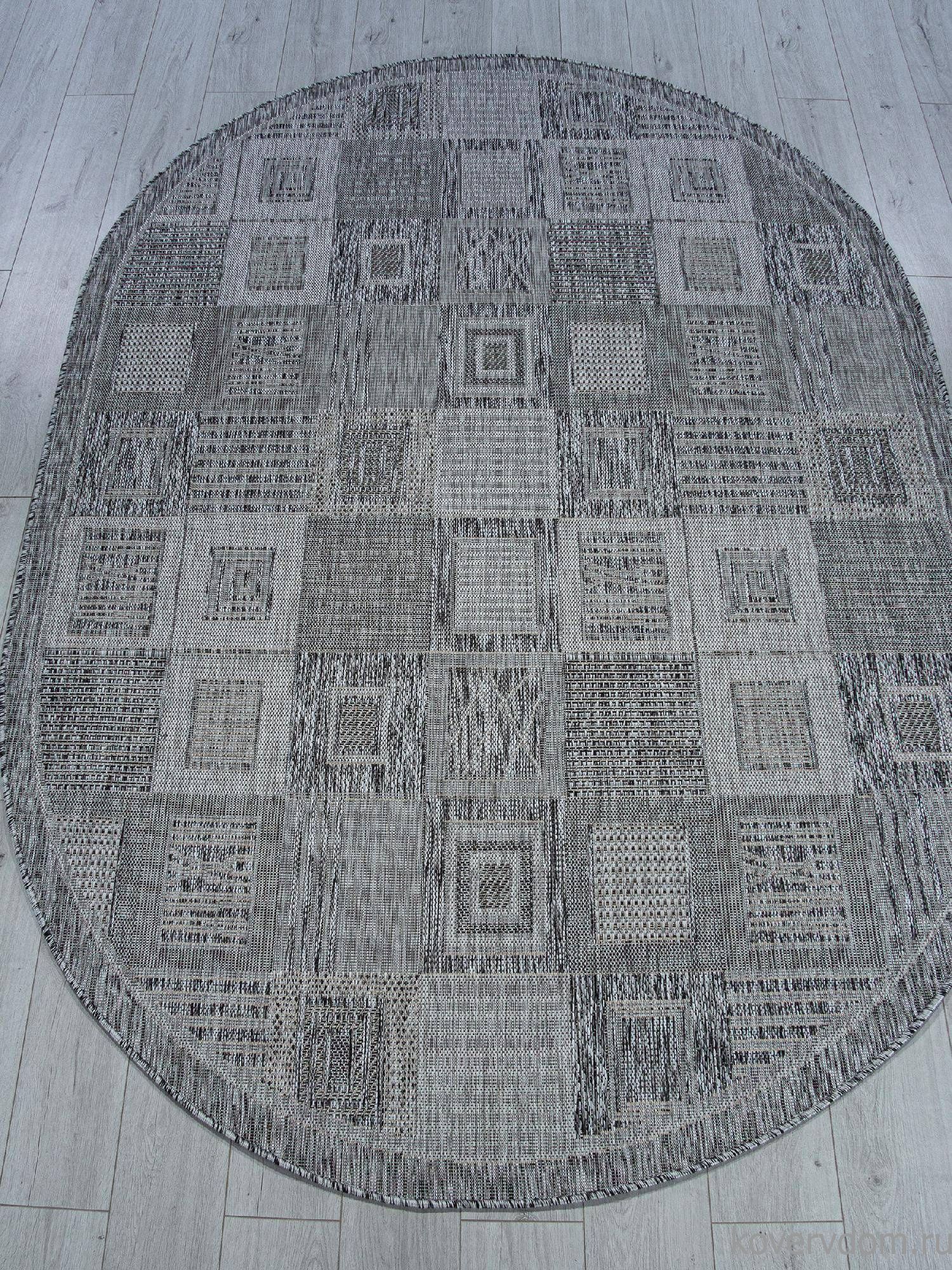 Ковер KAIR S138 DARK GRAY Овал