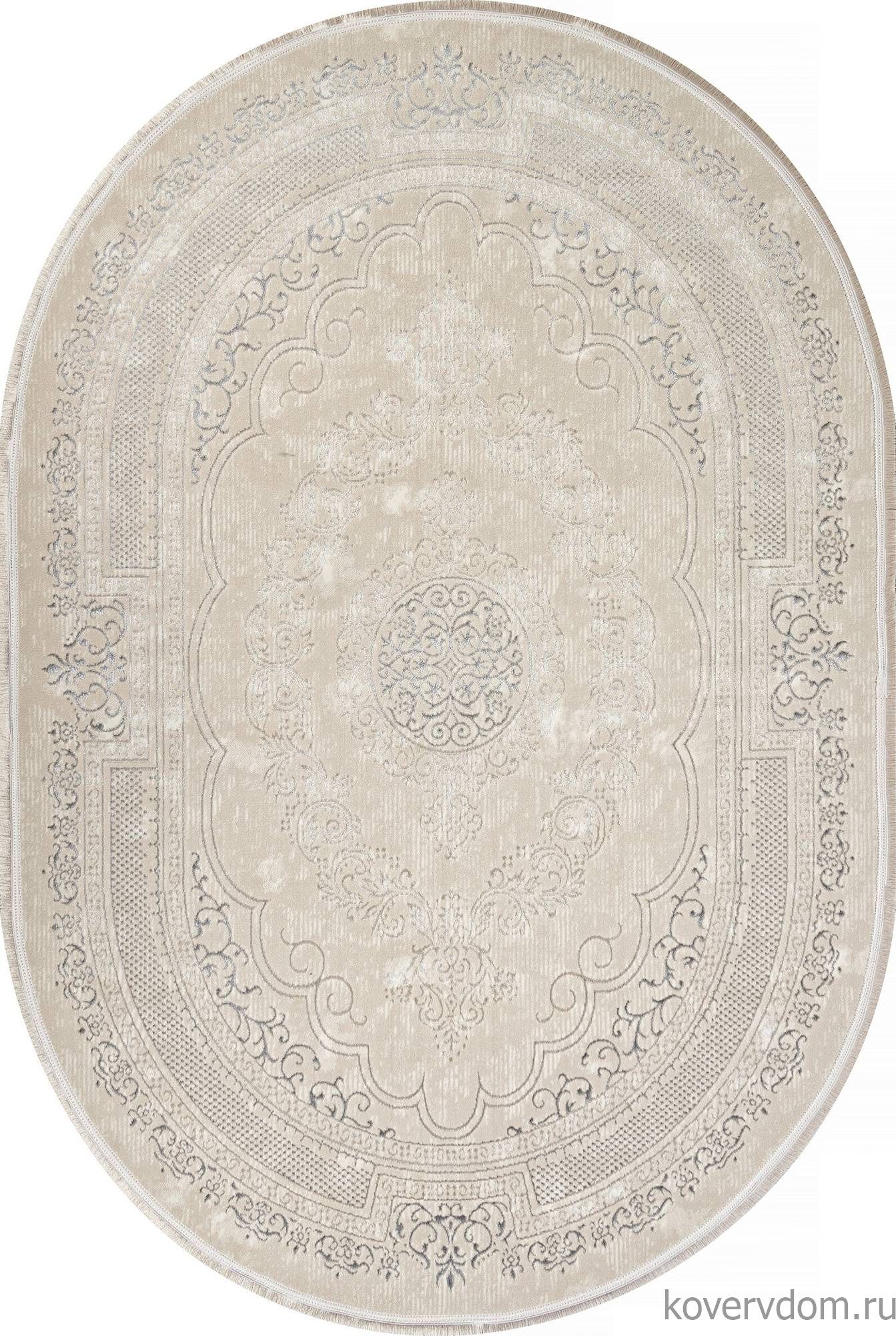 Ковер MIKONOS F581AG CREAM / A.GRİ Овал Ковер MIKONOS F581AG CREAM / A.GRİ Овал