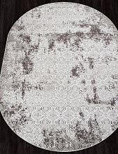 Овальный ковер серый SILVER-A F392 GRAY Овал
