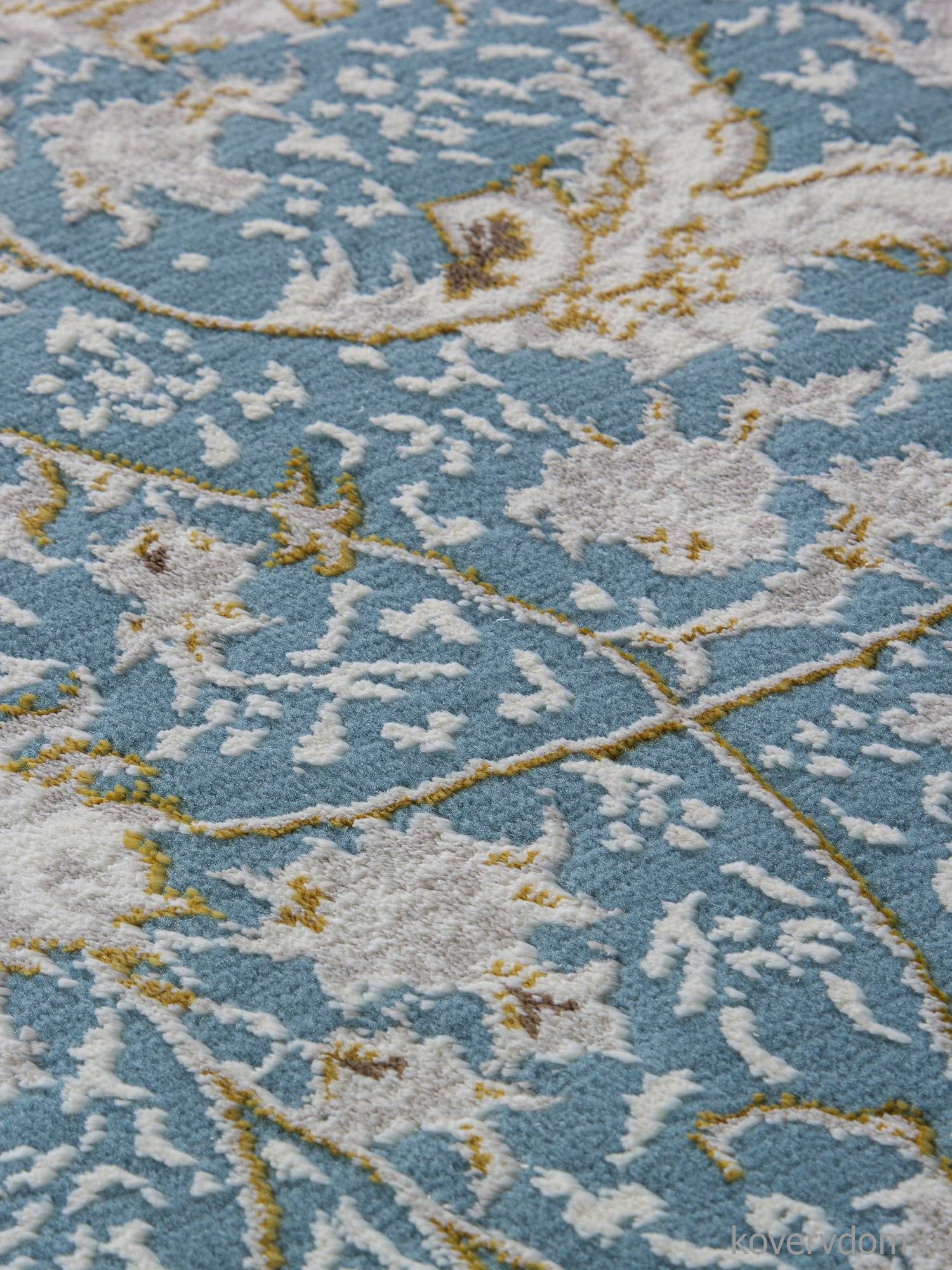 Ковер ZARINA M101B BLUE / BLUE Овал