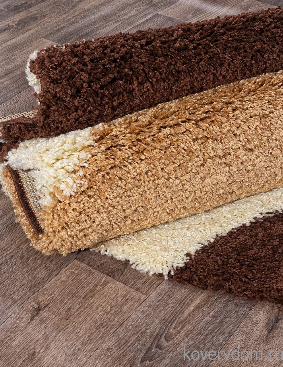 Ковер SHAGGY ULTRA S607 BEIGE-BROWN Овал Ковер SHAGGY ULTRA S607 BEIGE-BROWN Овал