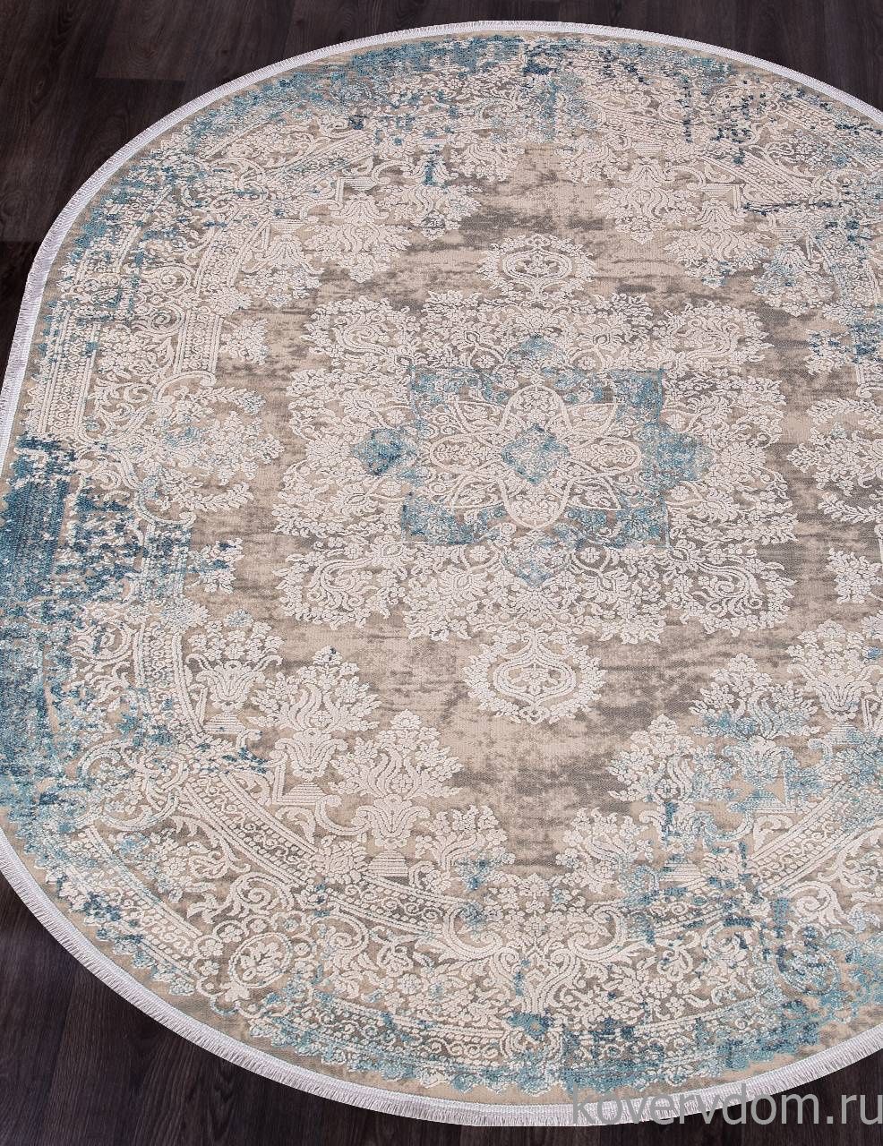 Ковер BIBLOS 9304 BEIGE / BLUE Овал Ковер BIBLOS 9304 BEIGE / BLUE Овал