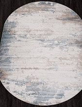 Круглый ковер NATUREL D994 BEIGE-BLUE Овал