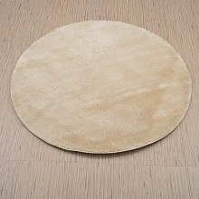 Круглый ковер бежевый из искусственного меха Chic 1000A BEIGE_2000 круг