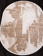 Круглый ковер LISSABON SI044B BROWN / BROWN Овал