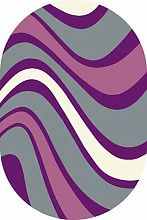 Ковер SUNRISE v802 GRAY-LILAC Овал