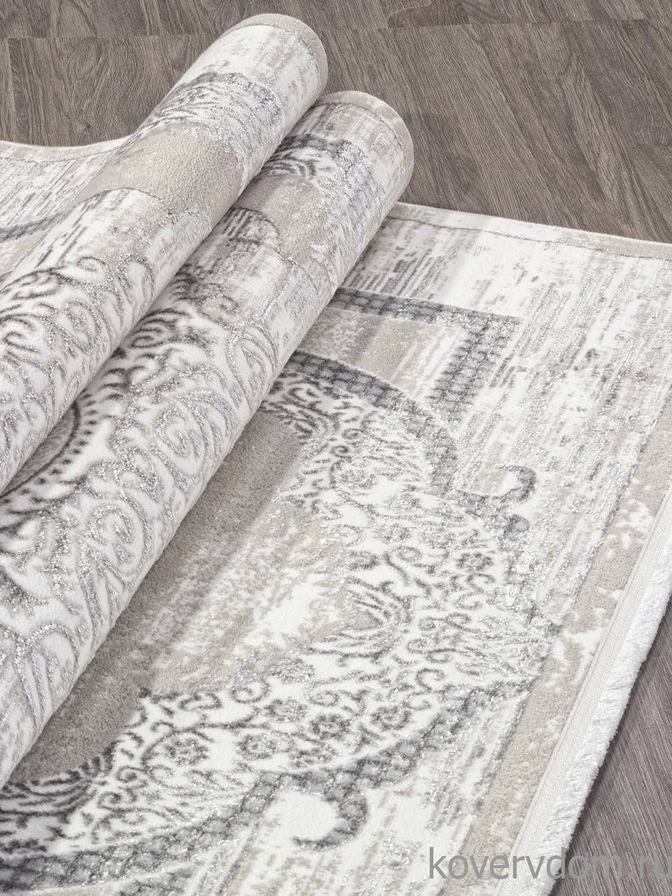 Ковер ALFANI-A Q018A GREY FDY / CREAM SHRINK Ковер ALFANI-A Q018A GREY FDY / CREAM SHRINK