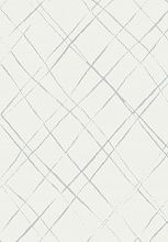 Ковер Бельгийский белый Ambiance Скандинавский 81253 White-Silver