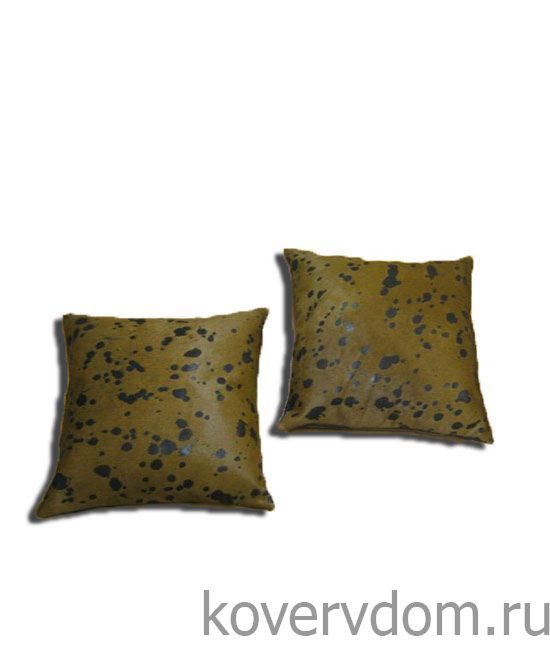 Подушка из меха  ВАН ГОГ коричневая Подушка из меха  ВАН ГОГ коричневая