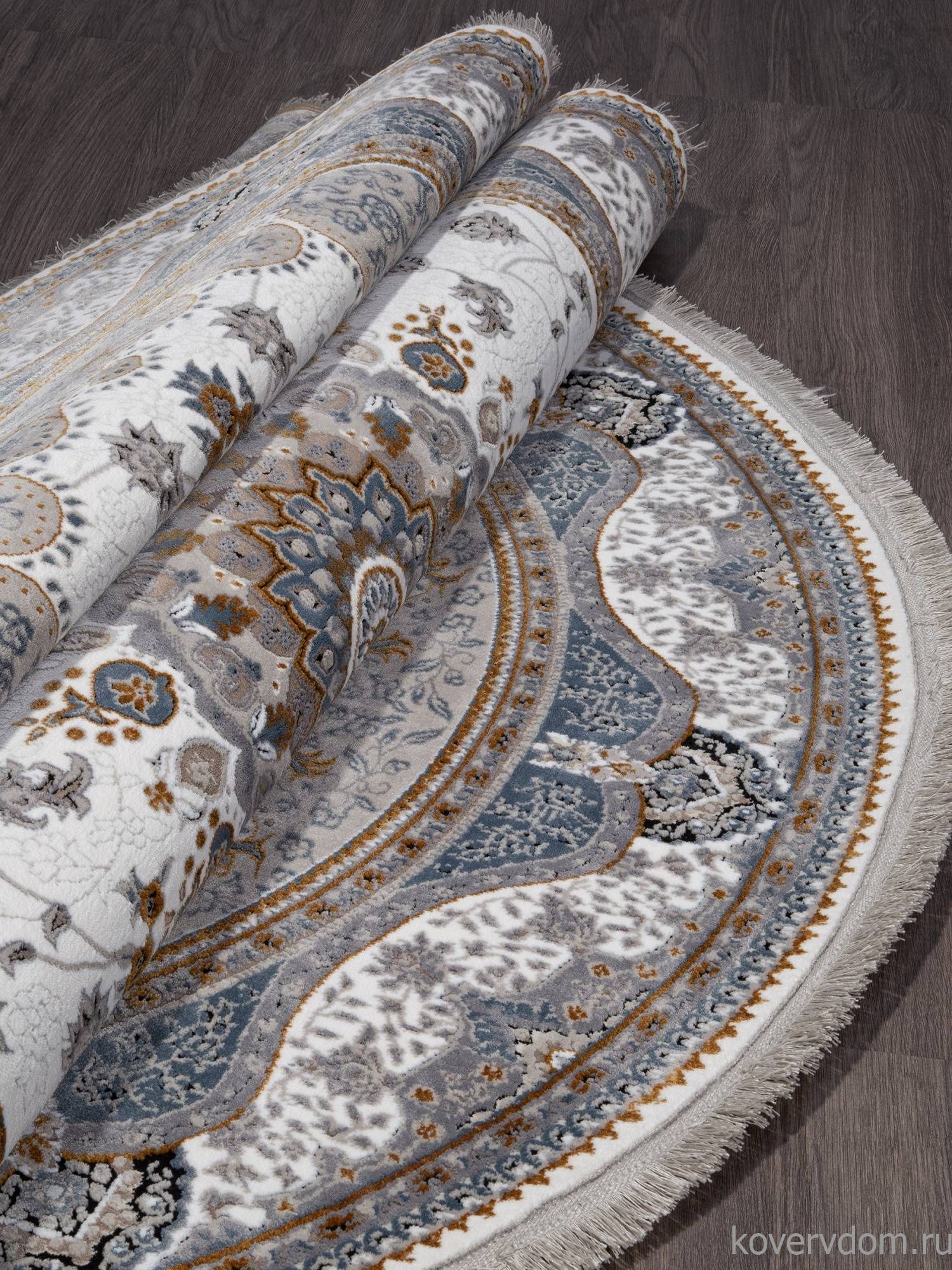 Ковер CASABLANKA 9733A WHITE / WHITE Овал Ковер CASABLANKA 9733A WHITE / WHITE Овал