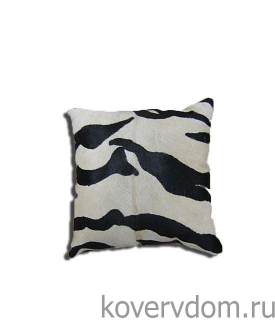 Подушка из меха ТИГР черно-белый