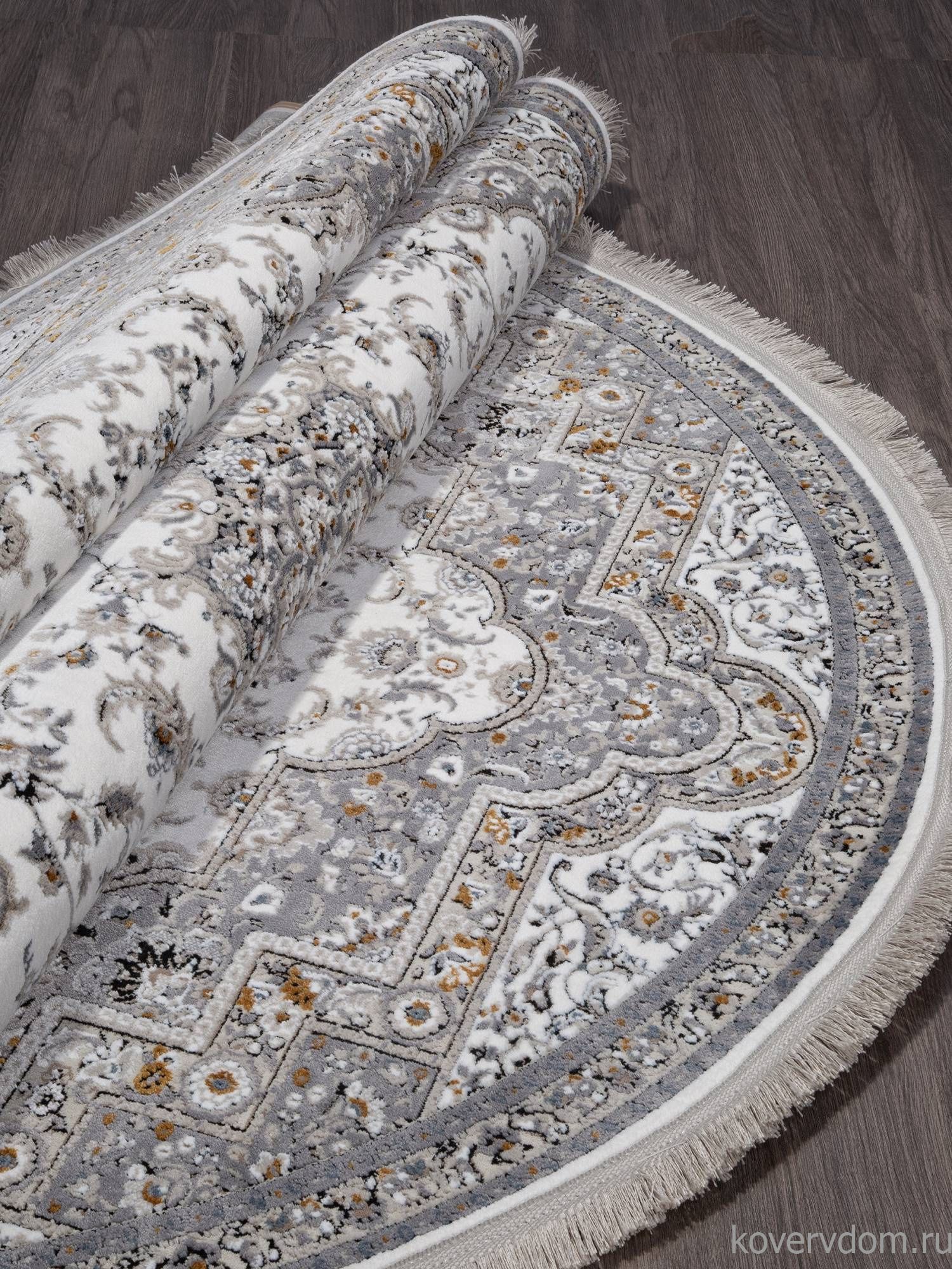 Ковер CASABLANKA 9755A WHITE / WHITE Овал