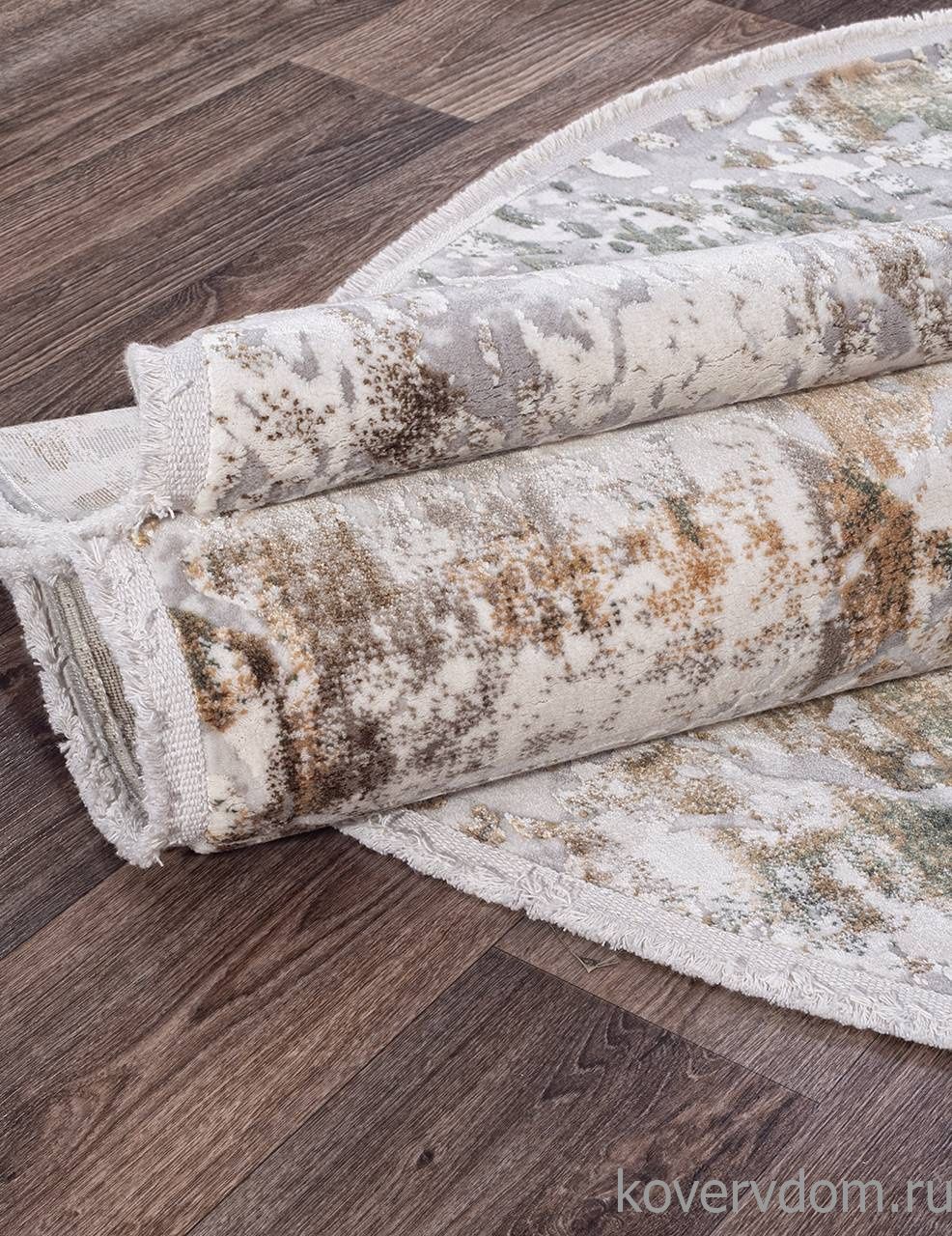 Ковер ALLURES 12123 CREAM / GREEN Овал Ковер ALLURES 12123 CREAM / GREEN Овал