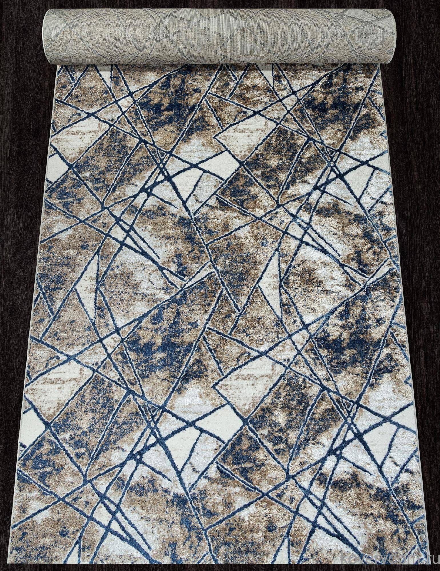 Ковровая Дорожка ANTEP O1702 630 CREAM / BLUE Ковровая Дорожка ANTEP O1702 630 CREAM / BLUE