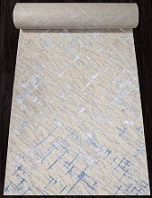 Пушистый ковровая Дорожка LIMAN F164 CREAM-BLUE