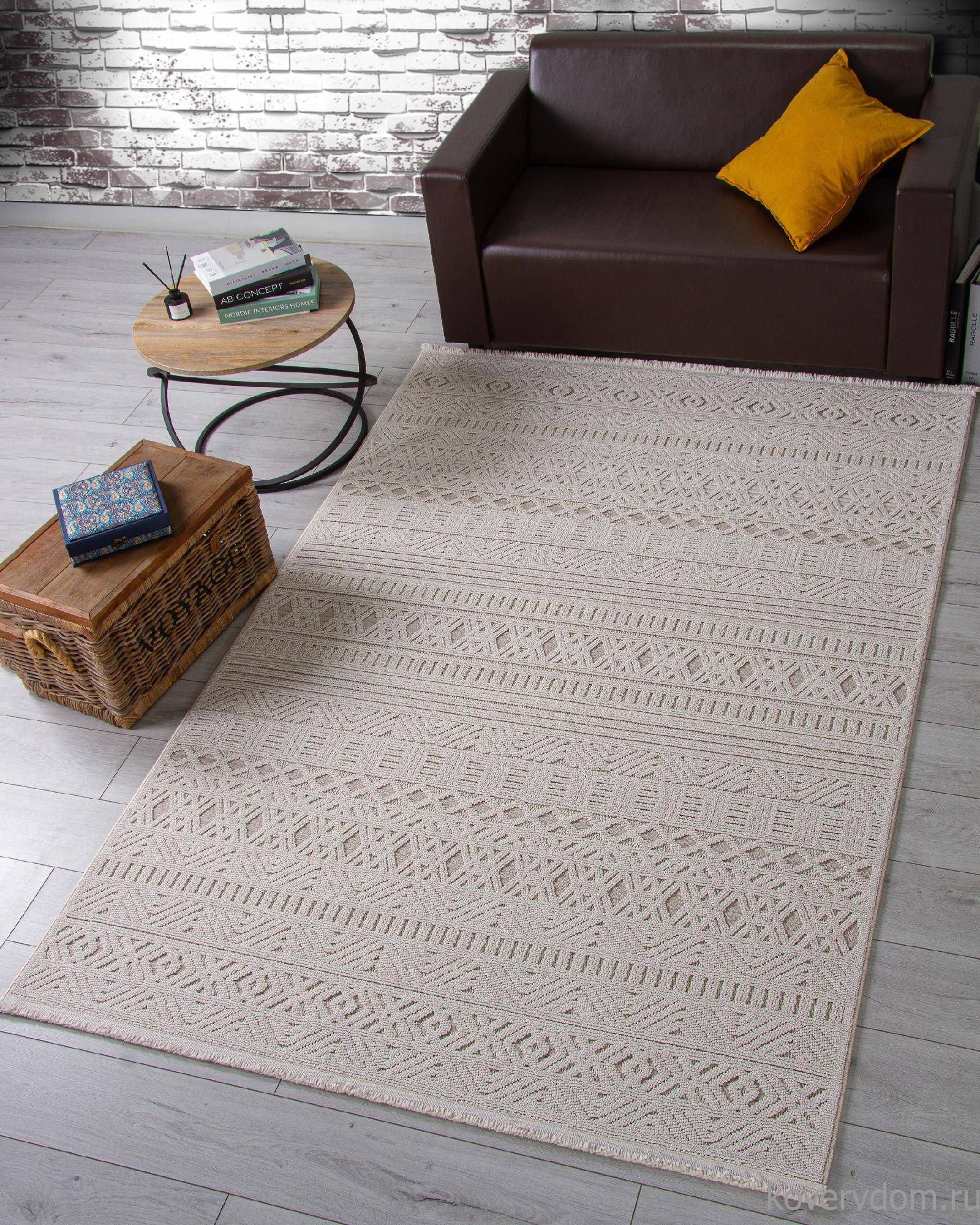 Ковер LOOPY L0014B BEIGE / D.BEIGE