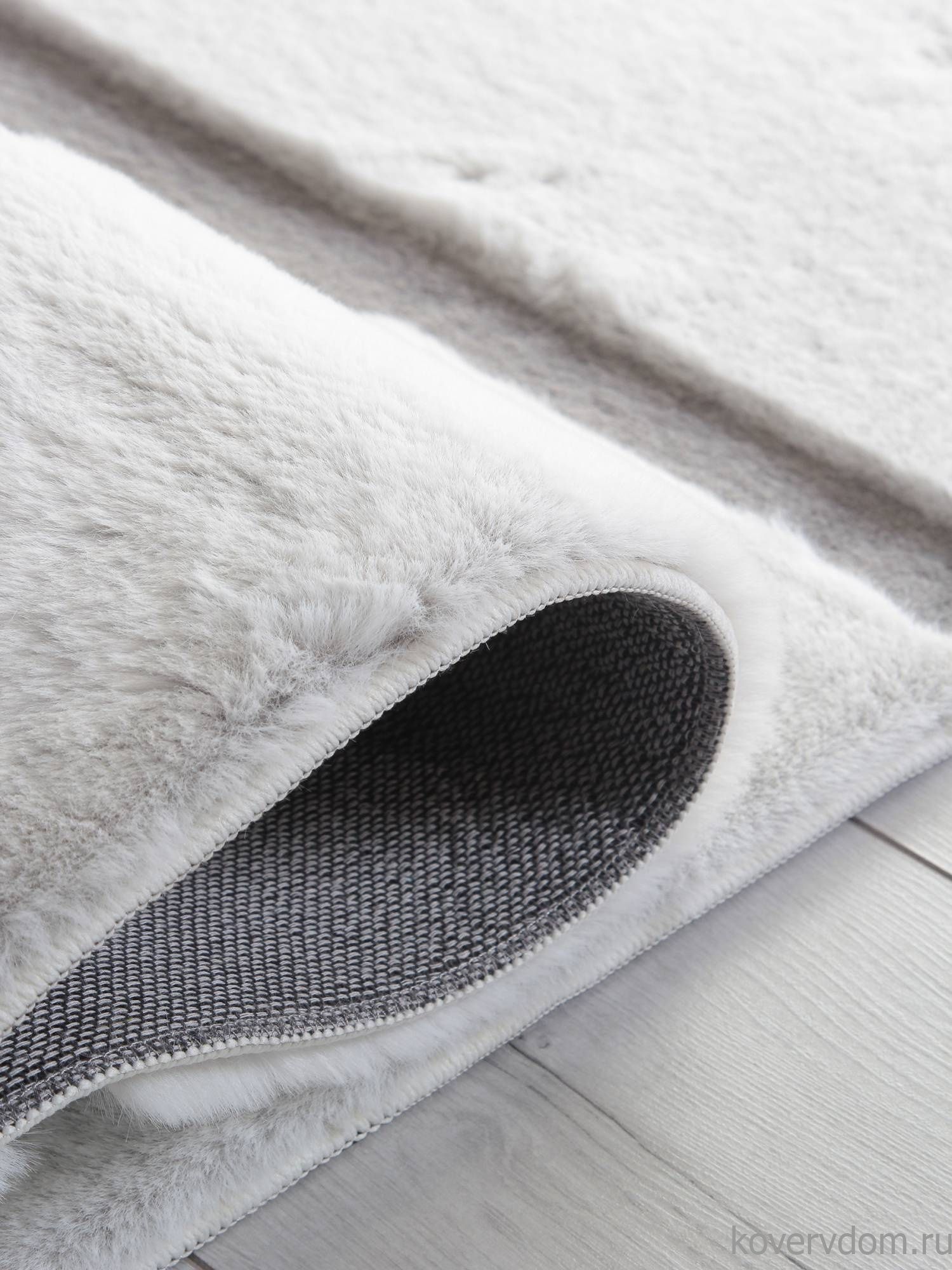 Ковер из искусственного меха RABBIT CARVING PX4001 CREAM / GREY