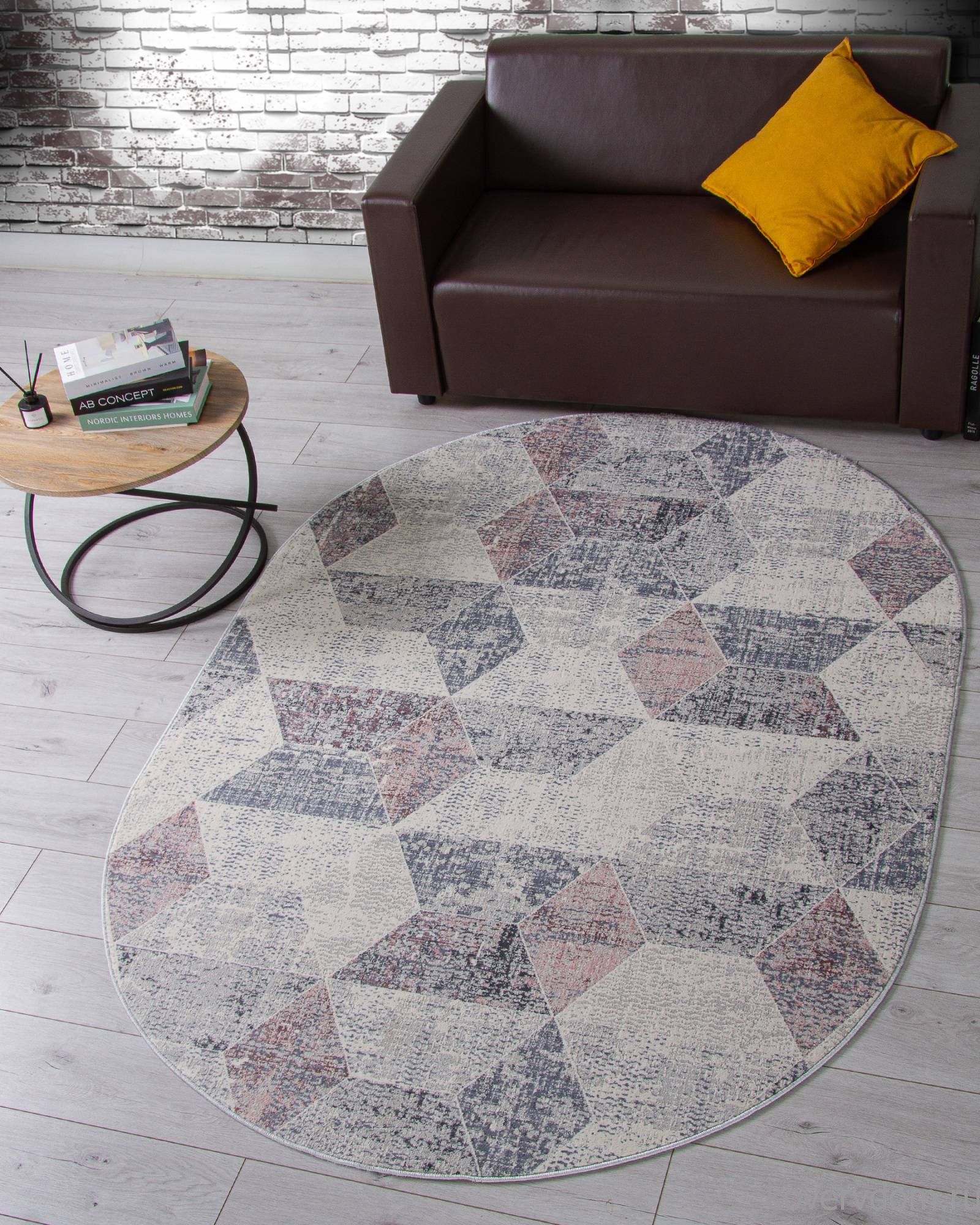 Ковер ZUMMA F257 PINK Овал Ковер ZUMMA F257 PINK Овал