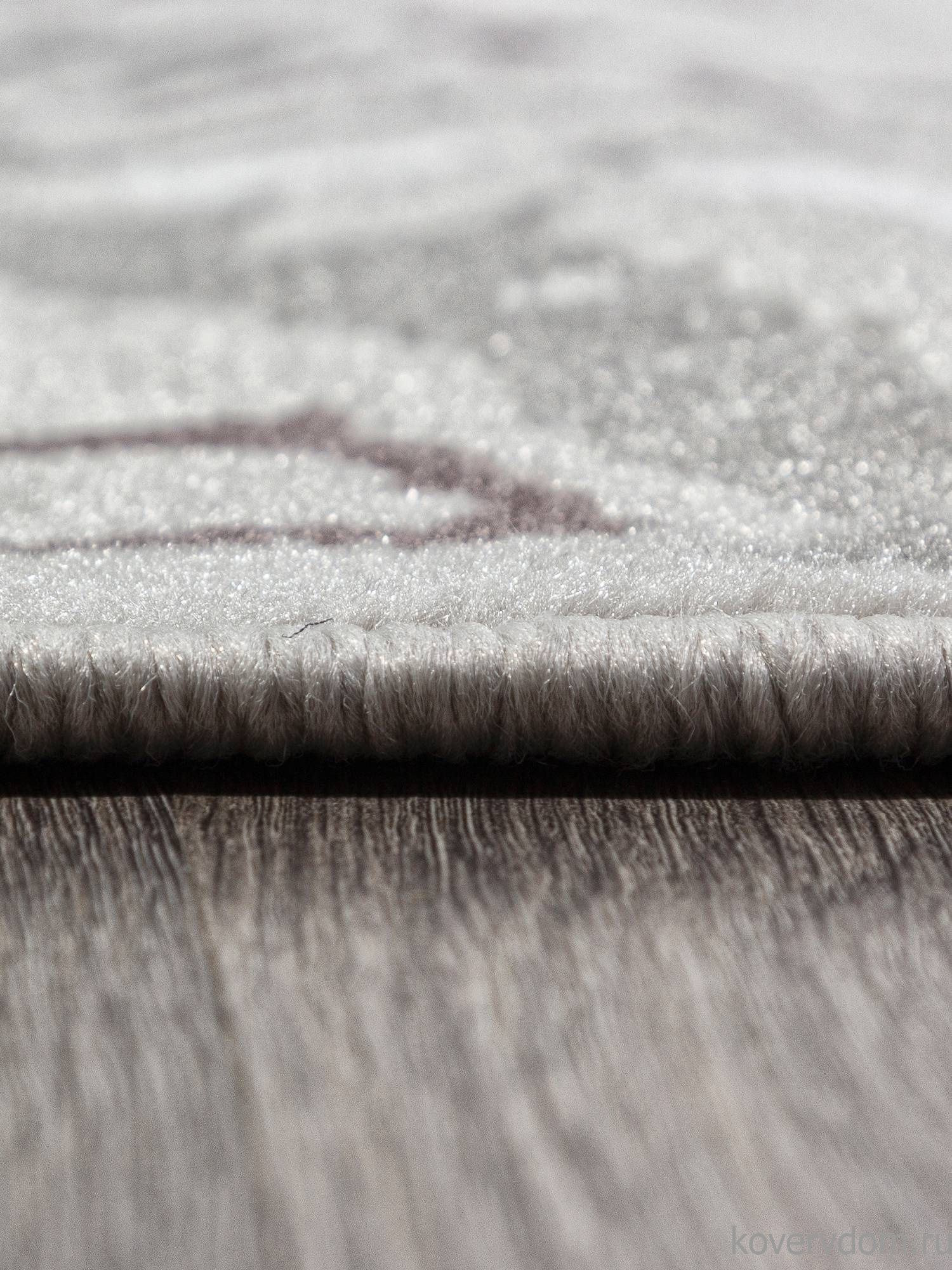 Ковер SILVER F389 GRAY Овал